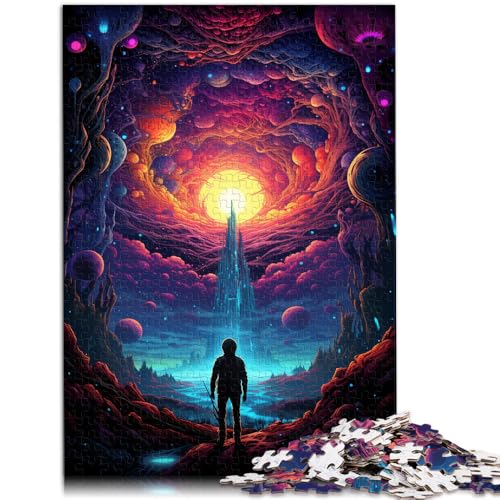 Puzzle für Erwachsene 1000 Teile Weltraumforscher Lernspiele für Zuhause DIY-Spielzeug 50 x 75 cm zum Stressabbau schwierige Herausforderung von DLBHSG