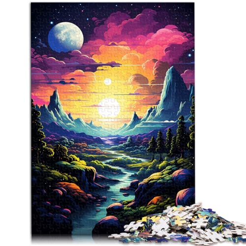 Puzzle für Erwachsene 1000 Teile Weltraumlandschaft Lernspielzeug 26 x 38 cm Künstlersammlung bildende Kunst für Teenager ab 14 Jahren von DLBHSG