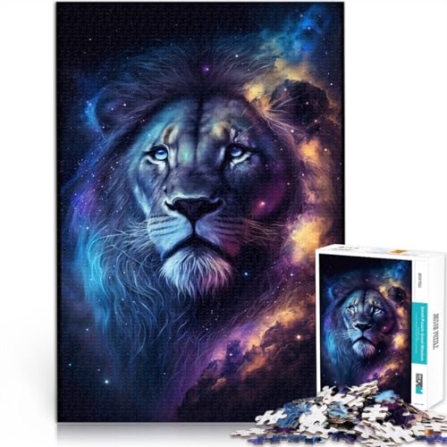 Puzzle für Erwachsene 1000 Teile Weltraumlöwe Lernpuzzle 50 x 75 cm geeignet als Schreibtischdekoration für Kinder ab 14 Jahren von DLBHSG