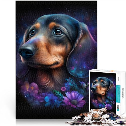 Puzzle für Erwachsene 1000 Teile Weltraumtier-Dackel Lernspiele Heimdekoration Puzzle 50 x 75 cm tolle Geschenke und Spielzeuge von DLBHSG