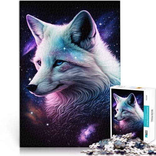 Puzzle für Erwachsene 1000 Teile White Fox Galaxy Denkspiel 50 x 75 cm Lernspiel für Geburtstag Weihnachten für Kinder ab 14 Jahren von DLBHSG