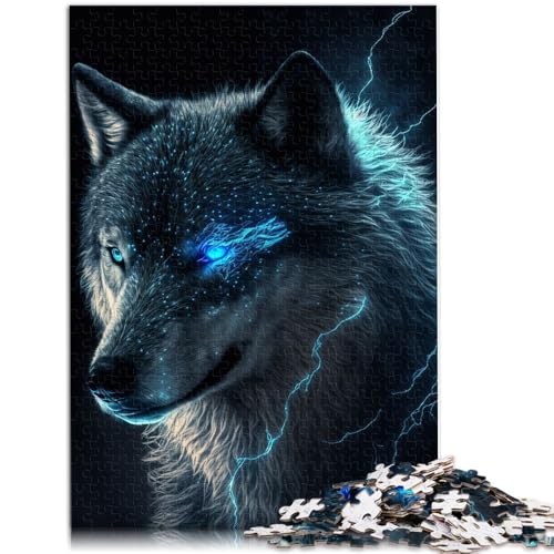 Puzzle für Erwachsene 1000 Teile Wolf Lernpuzzle 50 x 75 cm tolles Geschenk für die ganze Familie von DLBHSG