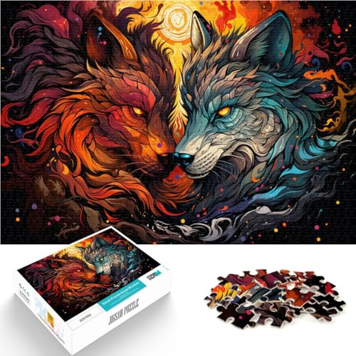 Puzzle für Erwachsene 1000 Teile Wolfsmalerei Lernspielzeug Familienspiele 50 x 75 cm Stressabbau Urlaub zu Hause Zeit totschlagen Puzzle für Erwachsene 1000 Teile Wolfsmalerei Lernspielzeug Familienspiele 50 x 75 cm Stressabbau Urlaub zu Hause Zeit totschlagen von DLBHSG