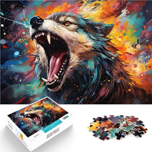 Puzzle für Erwachsene 1000 Teile Wolfspuzzle Lernspiel Herausforderungsspielzeug 26 x 38 cm anspruchsvolles Spiel und Familienspiel Puzzle für Erwachsene 1000 Teile Wolfspuzzle Lernspiel Herausforderungsspielzeug 26 x 38 cm anspruchsvolles Spiel und Familienspiel von DLBHSG
