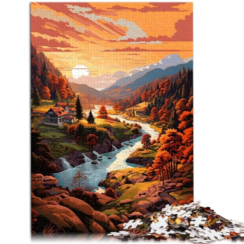 Puzzle für Erwachsene 1000 Teile Wunderbare Welt Spielzeug Lernspiele Stressabbau 50x75cm Geeignet für die Schreibtischdekoration von DLBHSG