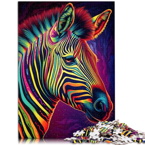 Puzzle für Erwachsene 1000 Teile Zebra farbenfrohe Kunst Präzisionsschnitt-Puzzle 26 x 38 cm einzigartige Geburtstags- und Geschenkideen für Teenager ab 14 Jahren Puzzle für Erwachsene 1000 Teile Zebra farbenfrohe Kunst Präzisionsschnitt-Puzzle 26 x 38 cm einzigartige Geburtstags- und Geschenkideen für Teenager ab 14 Jahren von DLBHSG