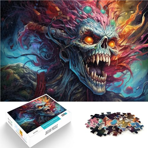 Puzzle für Erwachsene 1000 Teile böser Höllendämon als Puzzle-Geschenk 26 x 38 cm Geschenke für Freunde und Familie für Teenager ab 14 Jahren von DLBHSG