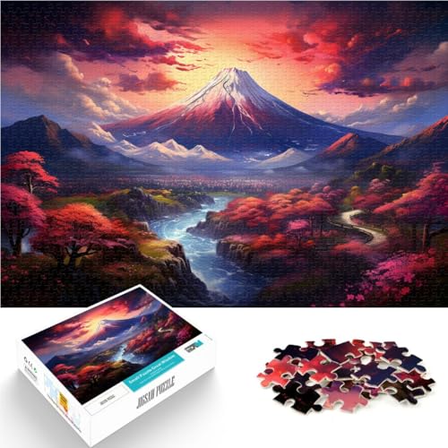 Puzzle für Erwachsene 1000 Teile bunter Berg Fuji für Familienspaß 50 x 75 cm zum Stressabbau schwierige Herausforderung für Teenager ab 14 Jahren Puzzle für Erwachsene 1000 Teile bunter Berg Fuji für Familienspaß 50 x 75 cm zum Stressabbau schwierige Herausforderung für Teenager ab 14 Jahren von DLBHSG