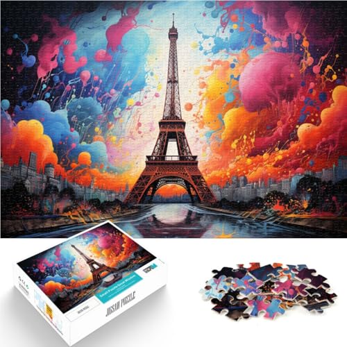 Puzzle für Erwachsene 1000 Teile bunter Eiffelturm das Puzzle 50 x 75 cm Lernspiel für Geburtstag Weihnachten Puzzle für Erwachsene 1000 Teile bunter Eiffelturm das Puzzle 50 x 75 cm Lernspiel für Geburtstag Weihnachten von DLBHSG
