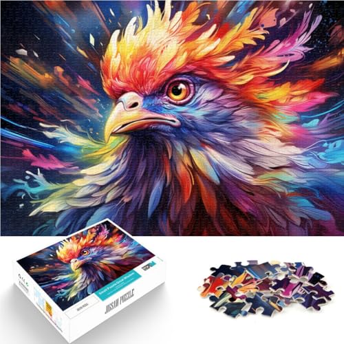 Puzzle für Erwachsene 1000 Teile bunter Hahn Lernspielzeug Familienspiele 50 x 75 cm einzigartige Heimdekoration und Geschenke Puzzle für Erwachsene 1000 Teile bunter Hahn Lernspielzeug Familienspiele 50 x 75 cm einzigartige Heimdekoration und Geschenke von DLBHSG