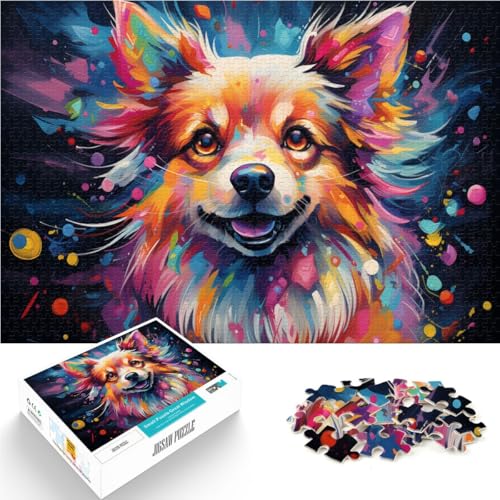 Puzzle für Erwachsene 1000 Teile buntes Hundegemälde Spielzeug Lernspiele Stressabbau 50 x 75 cm anspruchsvolles Spiel und Familienspiel Puzzle für Erwachsene 1000 Teile buntes Hundegemälde Spielzeug Lernspiele Stressabbau 50 x 75 cm anspruchsvolles Spiel und Familienspiel von DLBHSG
