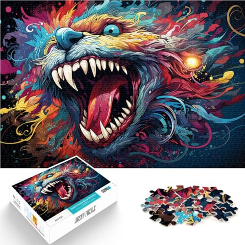 Puzzle für Erwachsene 1000 Teile buntes Monster Denkspiel 50 x 75 cm Lernspiel für Geburtstag Weihnachten für Teenager ab 14 Jahren von DLBHSG