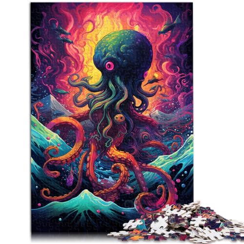 Puzzle für Erwachsene 1000 Teile buntes Oktopus-Spielzeug Denkspiel 50 x 75 cm Geschenke für Freunde und Familie für Teenager ab 14 Jahren von DLBHSG