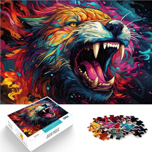 Puzzle für Erwachsene 1000 Teile buntes Tiger-Quizspiel 26 x 38 cm ganze Familie für Teenager ab 14 Jahren Puzzle für Erwachsene 1000 Teile buntes Tiger-Quizspiel 26 x 38 cm ganze Familie für Teenager ab 14 Jahren von DLBHSG