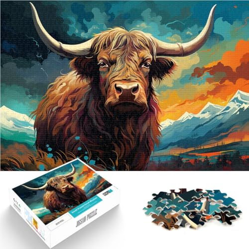 Puzzle für Erwachsene 1000 Teile buntes Yak-Spielzeug Lernspiele Stressabbau 50 x 75 cm fördert die Liebe zwischen Paaren von DLBHSG
