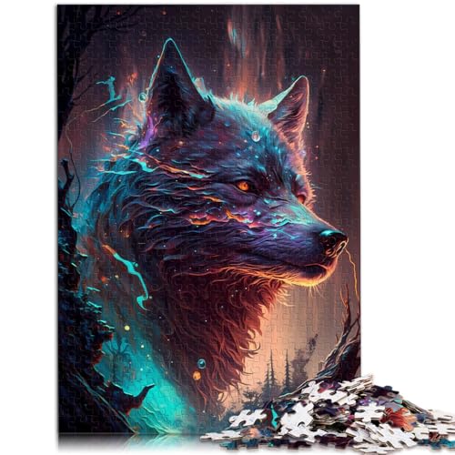 Puzzle für Erwachsene 1000 Teile fantasievoller Wolf Lernspielzeug 50 x 75 cm einzigartige Heimdekoration und Geschenke für Teenager ab 14 Jahren von DLBHSG