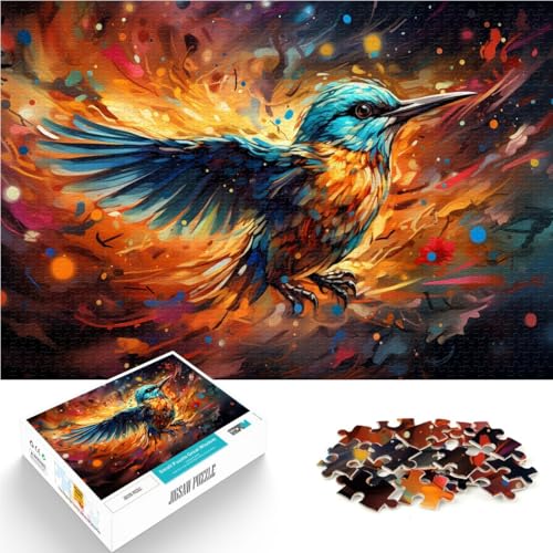 Puzzle für Erwachsene 1000 Teile farbenfrohe Blauvogelkunst Lernspiele Heimdekoration Puzzle 50 x 75 cm geeignet als Schreibtischdekoration Puzzle für Erwachsene 1000 Teile farbenfrohe Blauvogelkunst Lernspiele Heimdekoration Puzzle 50 x 75 cm geeignet als Schreibtischdekoration von DLBHSG