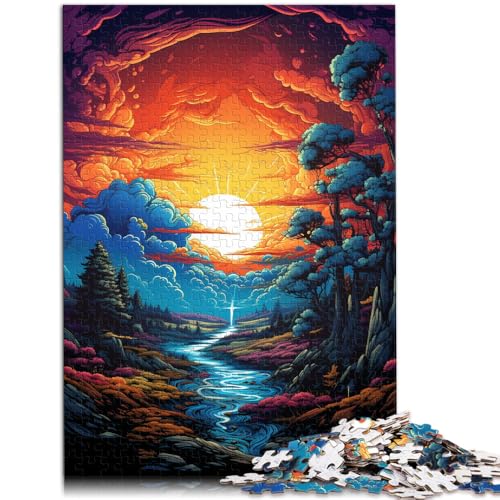 Puzzle für Erwachsene 1000 Teile farbenfrohe Fantasielandschaft Lernspielzeug 50 x 75 cm anspruchsvolles Spiel und Familienspiel von DLBHSG