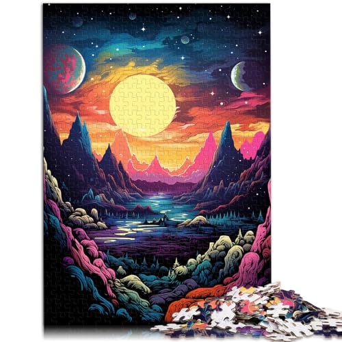 Puzzle für Erwachsene 1000 Teile farbenfrohe Fantasielandschaft anspruchsvolles Spiel 26 x 38 cm Lernspiel für Geburtstag Weihnachten Puzzle für Erwachsene 1000 Teile farbenfrohe Fantasielandschaft anspruchsvolles Spiel 26 x 38 cm Lernspiel für Geburtstag Weihnachten von DLBHSG