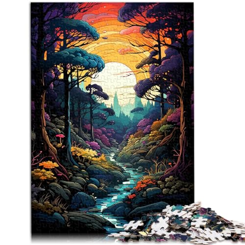 Puzzle für Erwachsene 1000 Teile farbenfrohe Fantasielandschaft präzise geschnittenes Puzzle 50 x 75 cm zum Stressabbau schwierige Herausforderung Puzzle für Erwachsene 1000 Teile farbenfrohe Fantasielandschaft präzise geschnittenes Puzzle 50 x 75 cm zum Stressabbau schwierige Herausforderung von DLBHSG