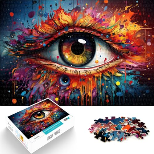 Puzzle für Erwachsene 1000 Teile farbenfrohe Kunstaugen Quizspiel 50 x 75 cm Stressabbau Urlaub zu Hause Zeitvertreib für 14-Jährige Puzzle für Erwachsene 1000 Teile farbenfrohe Kunstaugen Quizspiel 50 x 75 cm Stressabbau Urlaub zu Hause Zeitvertreib für 14-Jährige von DLBHSG