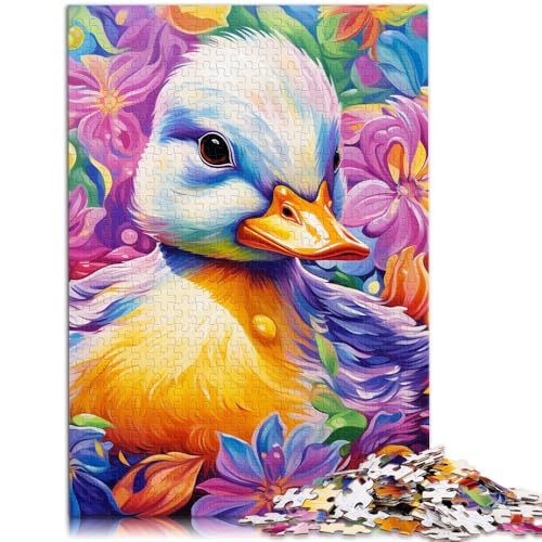Puzzle für Erwachsene 1000 Teile farbenfrohe Kunstenten anspruchsvolles Spiel 26 x 38 cm anspruchsvolles Spiel und Familienspiel für Kinder ab 14 Jahren von DLBHSG