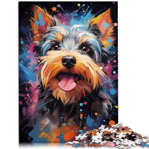 Puzzle für Erwachsene 1000 Teile farbenfrohe Zeichnung eines Terriers Lernpuzzle 50 x 75 cm Lernspiel für Geburtstag Weihnachten Puzzle für Erwachsene 1000 Teile farbenfrohe Zeichnung eines Terriers Lernpuzzle 50 x 75 cm Lernspiel für Geburtstag Weihnachten von DLBHSG