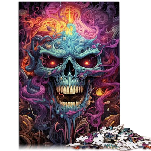 Puzzle für Erwachsene 1000 Teile farbenfroher Höllendämon Lernspielzeug Familienspiele 50 x 75 cm anspruchsvolles Spiel und Familienspiel von DLBHSG
