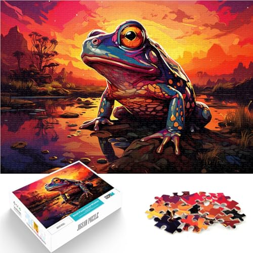 Puzzle für Erwachsene 1000 Teile farbenfroher Kunstfrosch Heimdekoration Puzzle 50 x 75 cm Künstlersammlung bildende Kunst Puzzle für Erwachsene 1000 Teile farbenfroher Kunstfrosch Heimdekoration Puzzle 50 x 75 cm Künstlersammlung bildende Kunst von DLBHSG