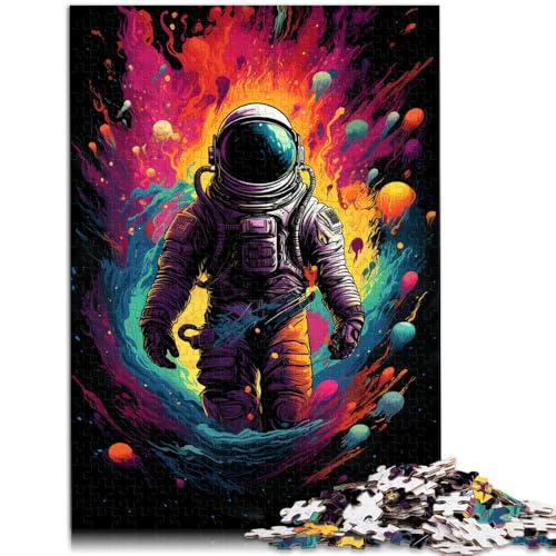 Puzzle für Erwachsene 1000 Teile farbenfrohes Astronauten-Spiel Spielzeug 50 x 75 cm anspruchsvolles Spiel und Familienspiel von DLBHSG