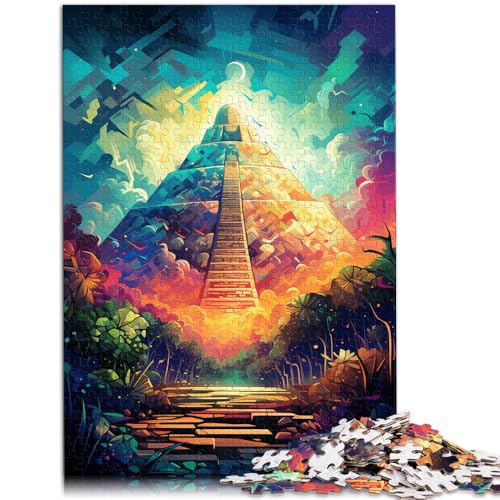 Puzzle für Erwachsene 1000 Teile farbenfrohes Fantasy-Pyramiden-Quizspiel 50 x 75 cm Stressabbau Urlaub zu Hause Zeitvertreib für Teenager ab 14 Jahren von DLBHSG