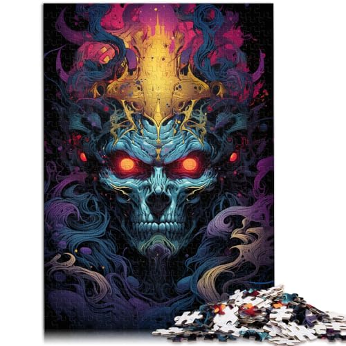 Puzzle für Erwachsene 1000 Teile farbenfrohes Höllendämonen-Lernpuzzle 50 x 75 cm geeignet als Schreibtischdekoration von DLBHSG