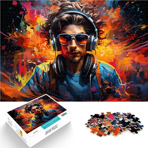 Puzzle für Erwachsene 1000 Teile farbenfrohes Musikproduzenten-Spielzeug Geschenk 26 x 38 cm Lernspiel für Geburtstag Weihnachten von DLBHSG