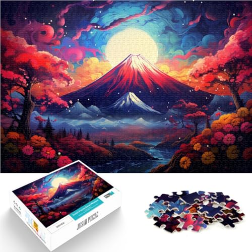 Puzzle für Erwachsene 1000 Teile farbenfrohes Puzzle mit dem Berg Fuji in Japan 50 x 75 cm geeignet als Schreibtischdekoration Puzzle für Erwachsene 1000 Teile farbenfrohes Puzzle mit dem Berg Fuji in Japan 50 x 75 cm geeignet als Schreibtischdekoration von DLBHSG