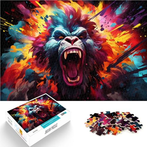Puzzle für Erwachsene 1000 Teile farbenfrohes wütendes Orang-Utan-Spielzeug Denkspiel 50 x 75 cm ganze Familie Puzzle für Erwachsene 1000 Teile farbenfrohes wütendes Orang-Utan-Spielzeug Denkspiel 50 x 75 cm ganze Familie von DLBHSG