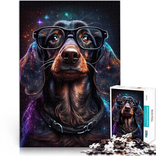 Puzzle für Erwachsene 1000 Teile kosmische Chihuahua-Brille Spielzeug Denkspiel 26 x 38 cm Lernspiel für Geburtstag Weihnachten Puzzle für Erwachsene 1000 Teile kosmische Chihuahua-Brille Spielzeug Denkspiel 26 x 38 cm Lernspiel für Geburtstag Weihnachten von DLBHSG