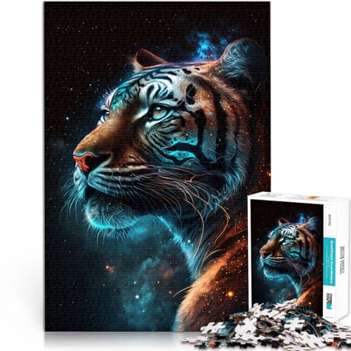 Puzzle für Erwachsene 1000 Teile kosmische Tiertiger Stressabbau 50 x 75 cm ganze Familie von DLBHSG