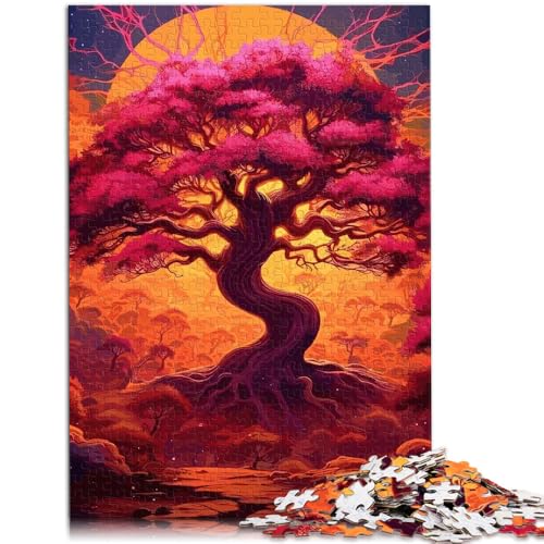 Puzzle für Erwachsene 1000 Teile kosmischer Lebensbaum Lernspiele für Zuhause DIY-Spielzeug 26 x 38 cm Geburtstagsgeschenk Geschenke Wandkunst von DLBHSG