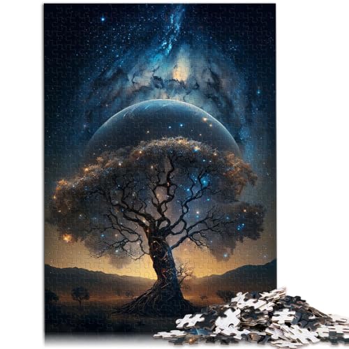 Puzzle für Erwachsene 1000 Teile kosmischer Lebensbaum Spielzeug Denkspiel 26 x 38 cm ganze Familie für Teenager ab 14 Jahren von DLBHSG