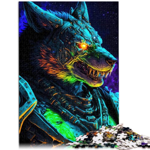 Puzzle für Erwachsene 1000 Teile kosmisches Weltraumwölfe-Quizspiel 26 x 38 cm anspruchsvolles Spiel und Familienspiel für Teenager ab 14 Jahren von DLBHSG