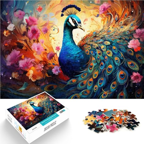 Puzzle für Erwachsene 1000 Teile künstlerischer Pfau Familienspaß Puzzle 50 x 75 cm Geschenke für Freunde und Familie geeignet für Kinder und Jugendliche ab 14 Jahren Puzzle für Erwachsene 1000 Teile künstlerischer Pfau Familienspaß Puzzle 50 x 75 cm Geschenke für Freunde und Familie geeignet für Kinder und Jugendliche ab 14 Jahren von DLBHSG