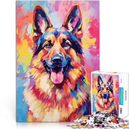 Puzzle für Erwachsene 1000 Teile lächelnder Deutscher Schäferhund Spielzeug Denkspiel 50 x 75 cm Lernspiel für Geburtstag Weihnachten Puzzle für Erwachsene 1000 Teile lächelnder Deutscher Schäferhund Spielzeug Denkspiel 50 x 75 cm Lernspiel für Geburtstag Weihnachten von DLBHSG