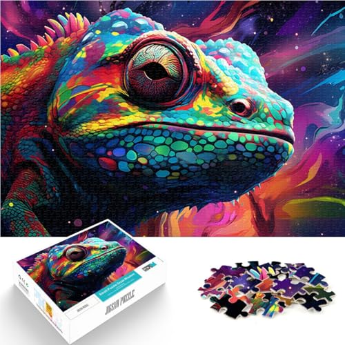 Puzzle für Erwachsene 1000 Teile leuchtendes Chamäleon Lernspiele Heimdekoration Puzzle 50x75cm ganze Familie Puzzle für Erwachsene 1000 Teile leuchtendes Chamäleon Lernspiele Heimdekoration Puzzle 50x75cm ganze Familie von DLBHSG
