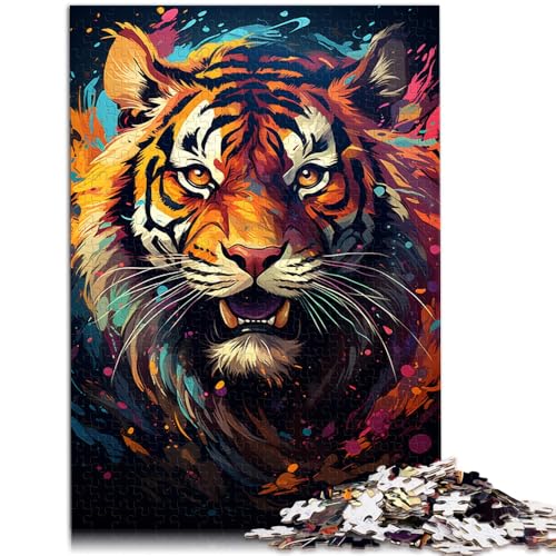 Puzzle für Erwachsene 1000 Teile majestätisches Tigergemälde Lernspielzeug 50 x 75 cm fördert die Liebe zwischen Paaren Puzzle für Erwachsene 1000 Teile majestätisches Tigergemälde Lernspielzeug 50 x 75 cm fördert die Liebe zwischen Paaren von DLBHSG