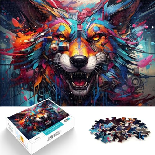 Puzzle für Erwachsene 1000 Teile mechanischer Wolf Spiele Spielzeug Geschenk 50 x 75 cm anspruchsvolles Spiel und Familienspiel für Teenager ab 14 Jahren von DLBHSG