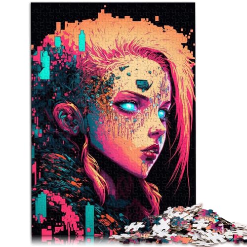 Puzzle für Erwachsene 1000 Teile mechanisches Mädchen anspruchsvolles Spiel Puzzles 26 x 38 cm anspruchsvolles Spiel und Familienspiel für 14-Jährige von DLBHSG