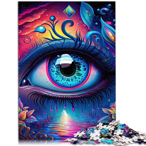 Puzzle für Erwachsene 1000 Teile psychedelische Augen Spielzeug Denkspiel 26 x 38 cm ganze Familie ab 14 Jahren von DLBHSG