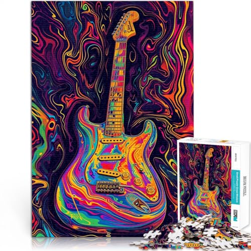 Puzzle für Erwachsene 1000 Teile psychedelische Gitarre lustiges Familienpuzzle 26 x 38 cm anspruchsvolles Spiel und Familienspaß für Teenager ab 14 Jahren Puzzle für Erwachsene 1000 Teile psychedelische Gitarre lustiges Familienpuzzle 26 x 38 cm anspruchsvolles Spiel und Familienspaß für Teenager ab 14 Jahren von DLBHSG