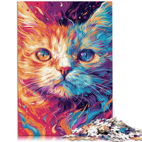 Puzzle für Erwachsene 1000 Teile psychedelische Katzenkunst Spiele Spielzeug Geschenk 26 x 38 cm ganze Familie Puzzle für Erwachsene 1000 Teile psychedelische Katzenkunst Spiele Spielzeug Geschenk 26 x 38 cm ganze Familie von DLBHSG