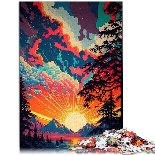 Puzzle für Erwachsene 1000 Teile psychedelische Szene Lernspielzeug Familienspiele 50 x 75 cm geeignet als Schreibtischdekoration Puzzle für Erwachsene 1000 Teile psychedelische Szene Lernspielzeug Familienspiele 50 x 75 cm geeignet als Schreibtischdekoration von DLBHSG